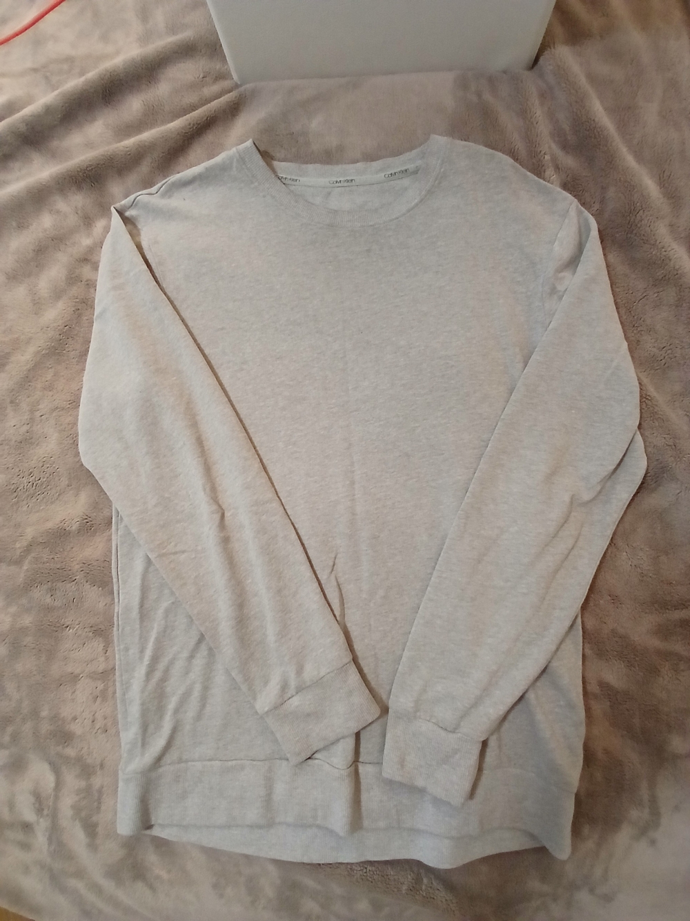 Calvin Klein Men's Crewneck Sweater - Light Gray Heather